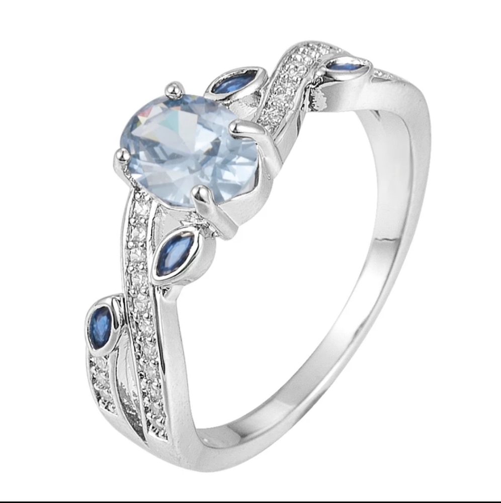 🎀925 Aquamarine Ring